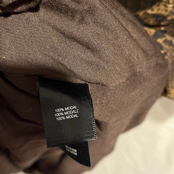 Vintage Kenneth Cole New York Animal Snake Skin Print Rucched Sleeveless V Neck - Picture 5 of 7